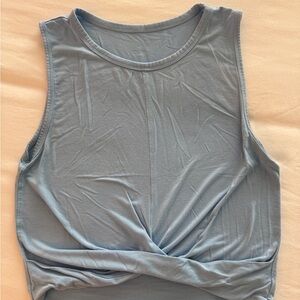 ALO Yoga Sky Blue Twist Tank Top
